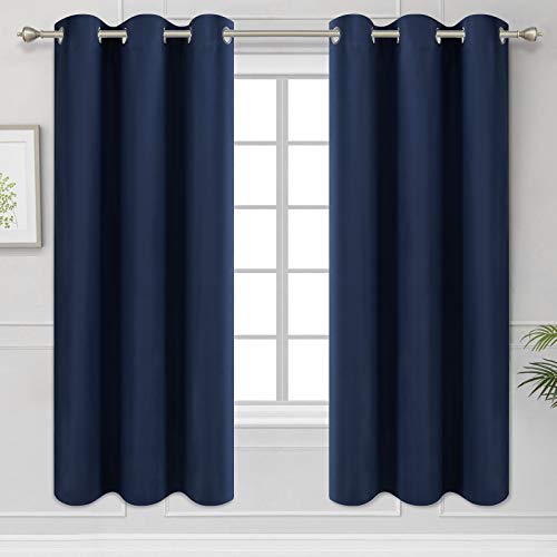 Diraysid Navy Blue Blackout Curtains