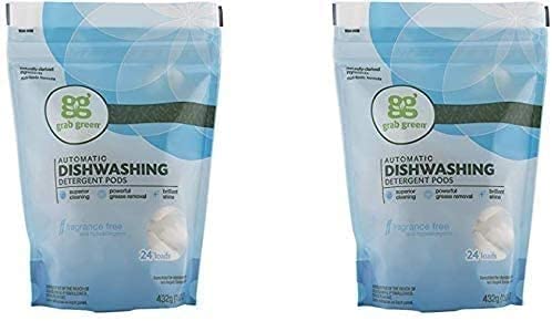 Dishwasher Pods Fragrance Free, 2 Pack By 24 Count