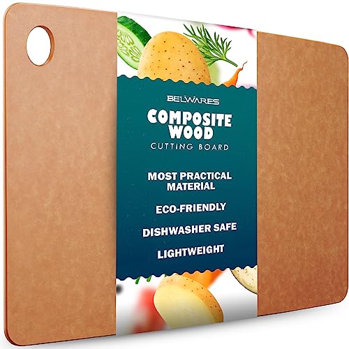 Belwares Eco-Friendly Large Wooden Cutting Board - 14.5 x 11.25 Inch
