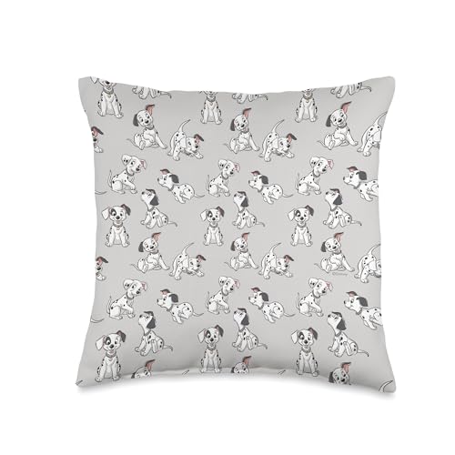 Disney 101 Dalmatians Puppies Soft Grey Throw Pillow