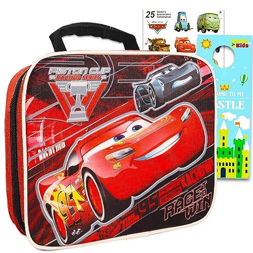 Disney Cars Kids Bundle: Insulated Lightning McQueen Lunch Bag