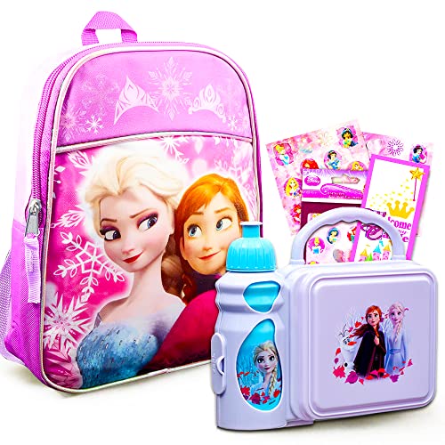 Disney Frozen Mini Backpack and Lunch Box Set with Stickers