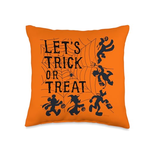 Disney Halloween Orange Throw Pillow