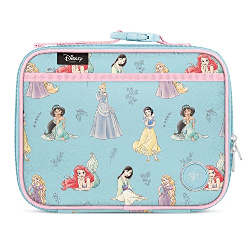 Disney Kids Lunch Box for Girls | Reusable Insulated Bag with Exterior and Interior Pockets