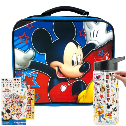 Ruz Mickey Mouse 16 Backpack with Detachable Lunch Box Blue-Red