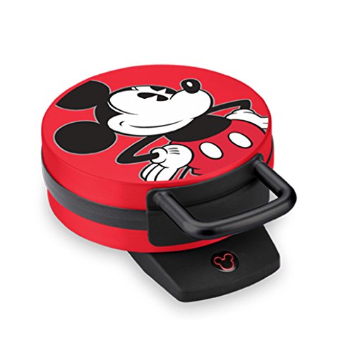 Disney Mickey Mouse Waffle Maker, Red 6 Inch