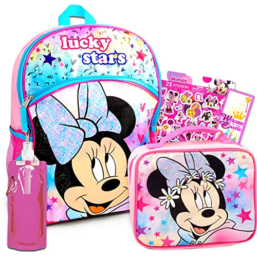 Disney Minnie Mouse Backpack With Lunch Box Bundle