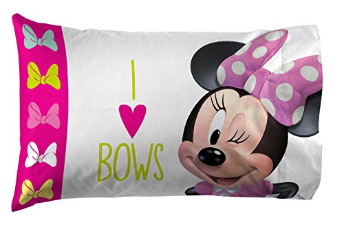 Disney Minnie Mouse Bigger The Bow Pillowcase