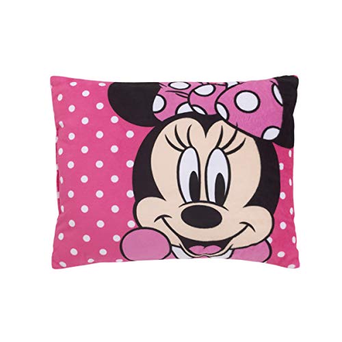 Disney Minnie Mouse Bright Pink Toddler Pillow