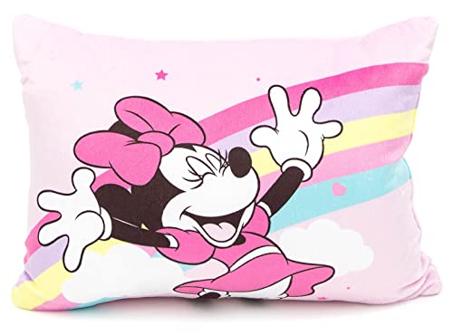 Disney Minnie Mouse Rainbow Stripe Decorative Pillow