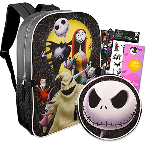 Disney Nightmare Before Christmas Backpack with Lunch Box - Bundle