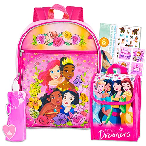 Disney Princess Backpack and Lunch Box Set