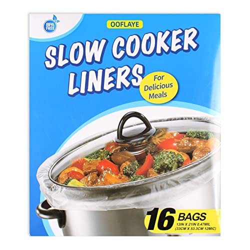 Crockpot Slow Cooker Liner 30 Count,Large Size 13 x 21 Inch, Fits