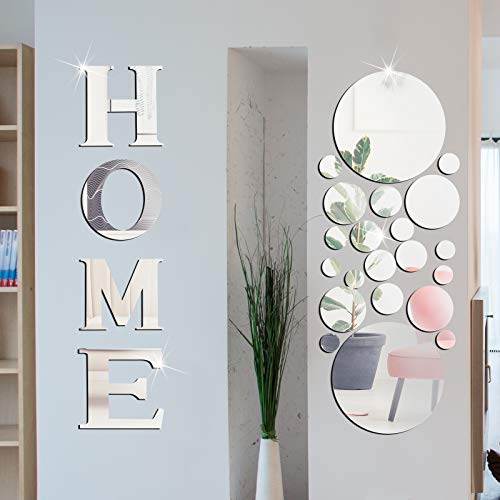 DIY Acrylic Mirror Wall Stickers for Home Decor