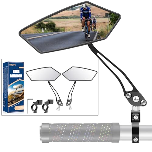 Diyife Bike Mirror 2 PCS: Wide HD Field of Vision and Durable Design