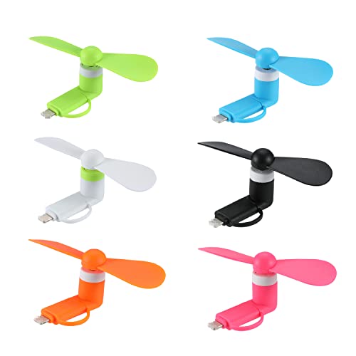 DNTESR Mini Cell Phone Fan - Colorful and Powerful