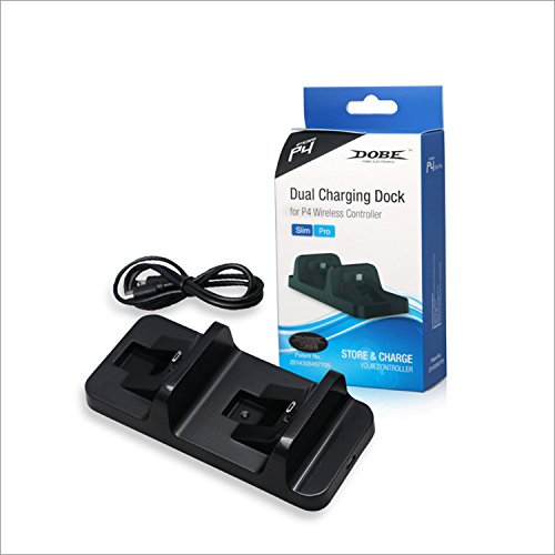 Dobe PS4 Dual Charging Dock Compact Station Black
