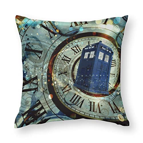 Doctor Dr Who Police Box Mice Pillow Cover