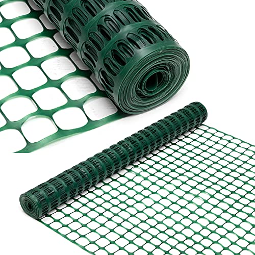 DOEWORKS Green Plastic Mesh Fence Roll - 4x100 FT