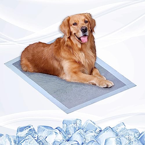 USGOO Ice Silk Cooling Mat for Pets - Anti-Slip and Portable