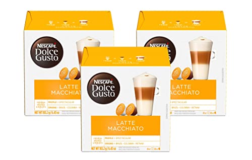 Dolce Gusto Latte Macchiato Pods, 16 Count (Pack of 3)