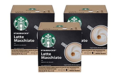 Dolce Gusto Starbucks Latte Macchiato 12 Count Pack of 3