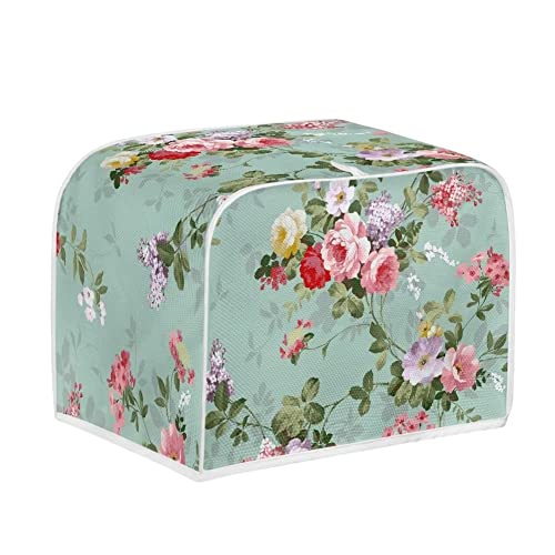 Toaster Dust Cover for Kitchen 4 Slice, Tropical Plants Flower