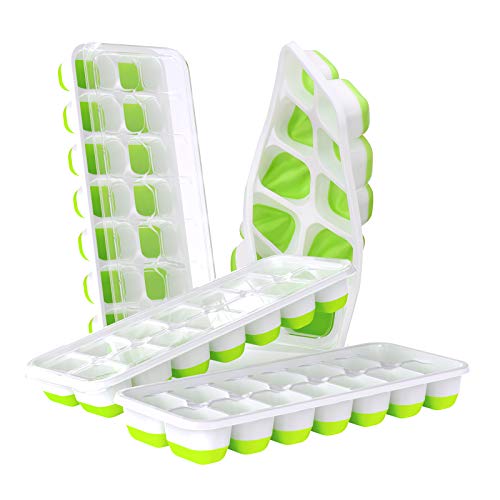 DOQAUS 14-Ice Easy-Release Silicone Tray Set - BPA Free