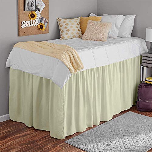Dorm Bed Skirt for College Students