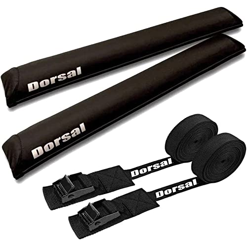 DORSAL Aero Roof Rack Pads with 15 ft Surf Straps