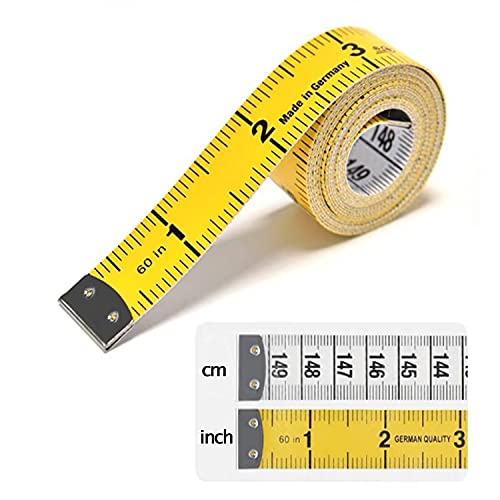 Hemline Retractable Extra Long Tape Measures PU Fabric Case 300cm