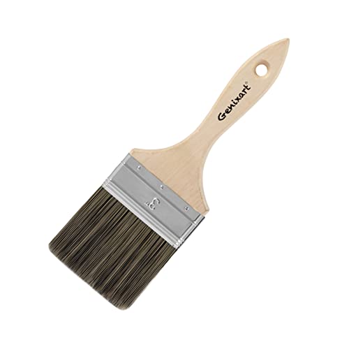 6 Inch Extra-Wide Paint Brush Large Block Stain Brushes Heavy-Duty  Household Bristle Paint Brush for Walls, Dusting, Masonry, Wood Deck and  Fence