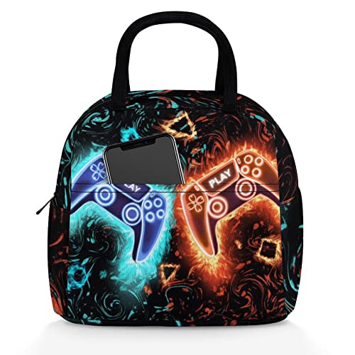 DOUBLE WINGS Insulated Lunch Bag for Gaming Enthusiasts