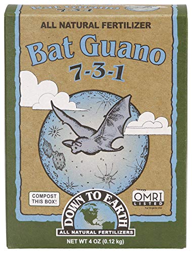 Down to Earth Bat Guano Fertilizer Mix 7-3-1, 4oz