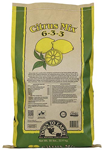 Down to Earth Organic Citrus Fertilizer Mix 6-3-3, 50 lb