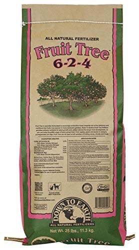 Down to Earth Organic Fruit Tree Fertilizer Mix 6-2-4, 25lb