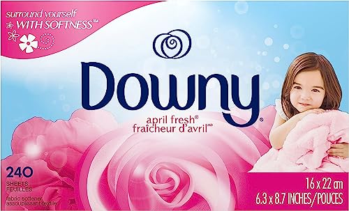 Downy Dryer Sheets Laundry Fabric Softener, April Fresh, 240 count