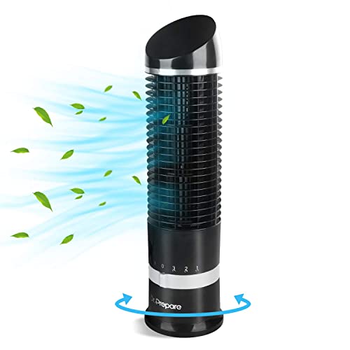 DR.PREPARE Tower Fan with Oscillation and 3 Speeds