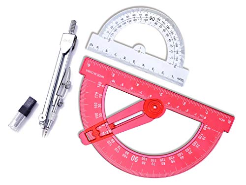 Drawing Compass and Protractors Set