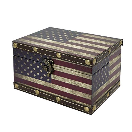 DreamsEden Small American Flag Storage Box