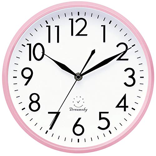 DreamSky 10" Silent Non-Ticking Wall Clock for Home/Office/School