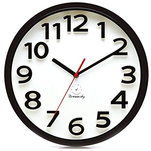 DreamSky 13" Retro Non-Ticking Wall Clock