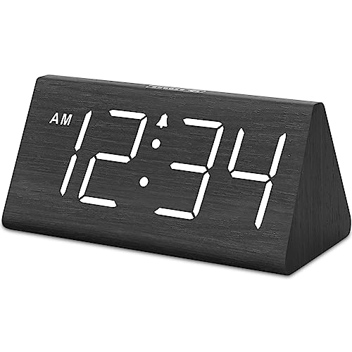 DreamSky Wooden Digital Alarm Clock - Stylish and Functional