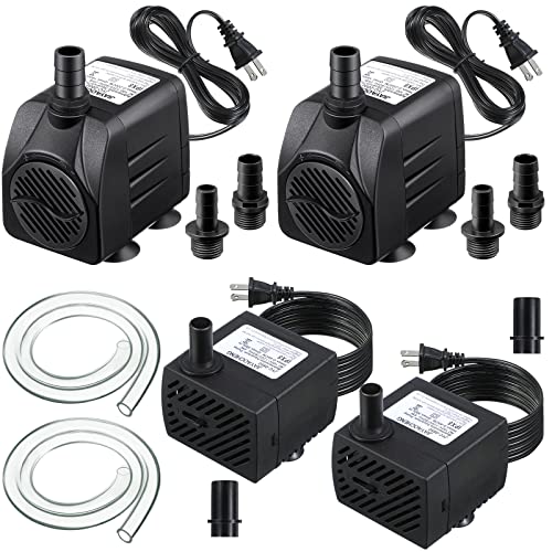 Dreyoo 4 Packs Small Submersible Water Pump