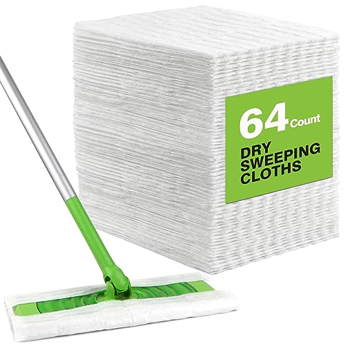 Dry Sweeping Cloths Pads for Swiffer Sweeper - 64 Count