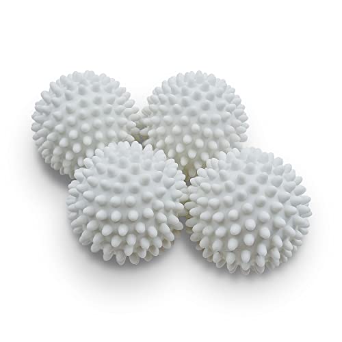 Dryer Balls 4 Pack - Non-Toxic Reusable Dryer Balls (White)