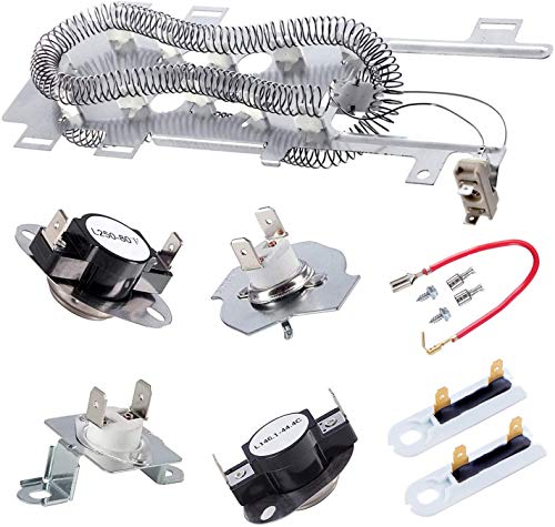 Dryer Heating Element and Thermal Fuse Kit - Compatible with Maytag, Kenmore, Whirlpool