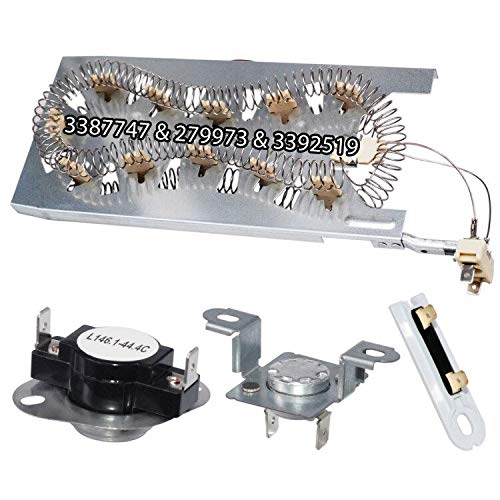 Dryer Heating Element & Fuse Kit - Ansoon 3387747, 279973 & 3392519