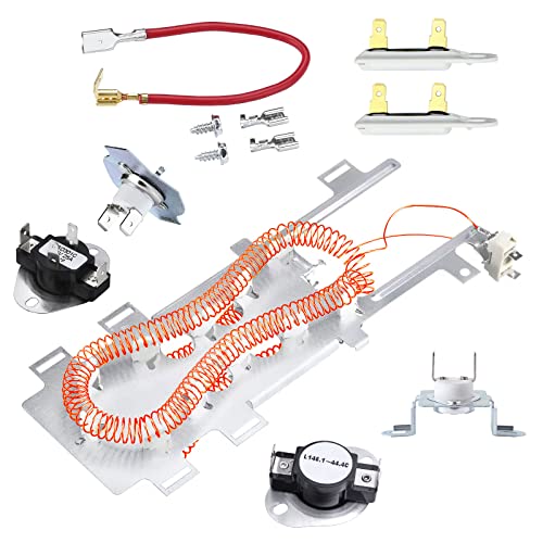 Dryer Heating Element Replacement Kit with Thermal Fuse & Thermostat