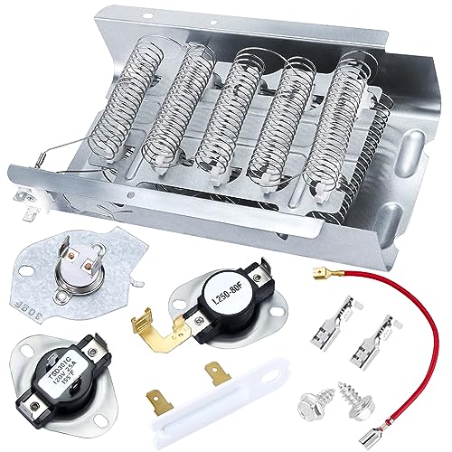 Dryer Heating Element W10724237 Thermostat Fuse Kit